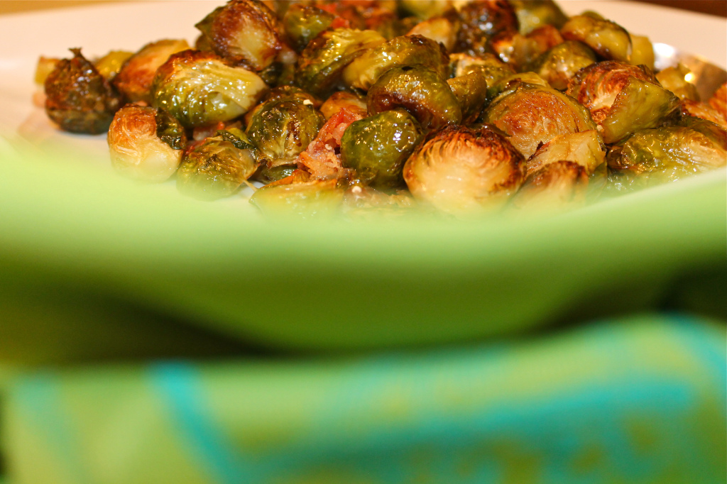 Roasted balsamic brussels sprouts 