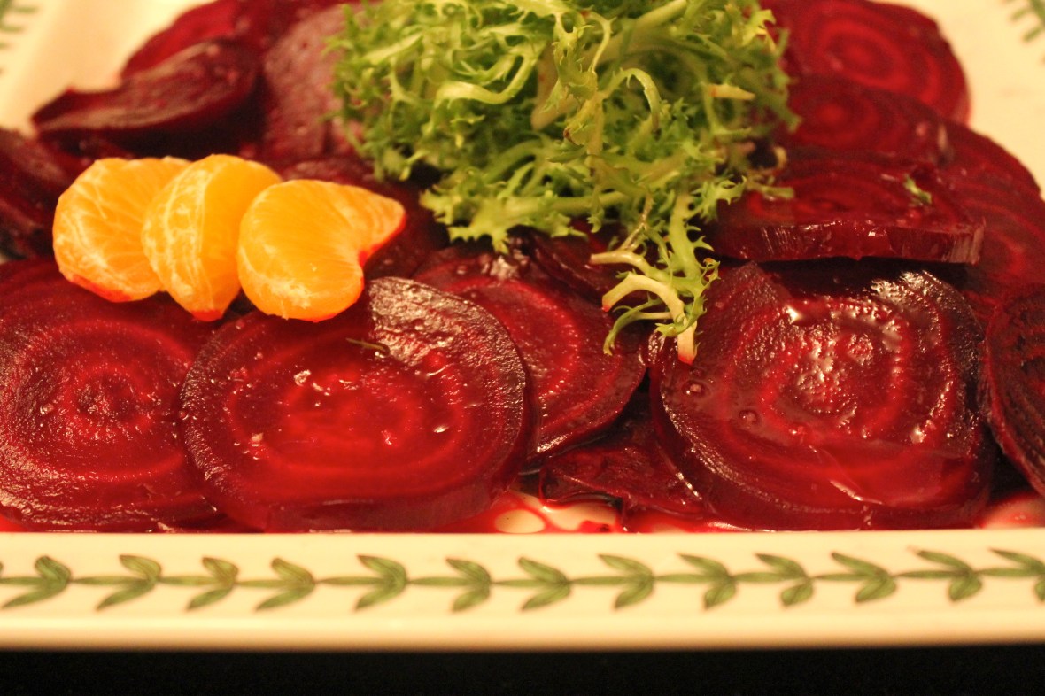 Beet salad with oranges