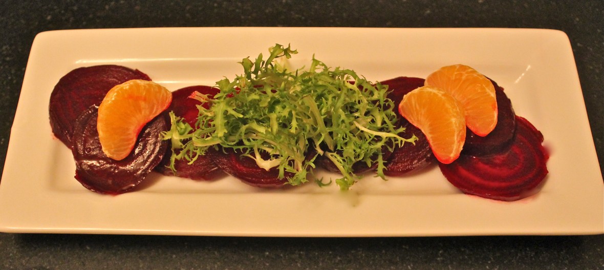 Beet salad with oranges