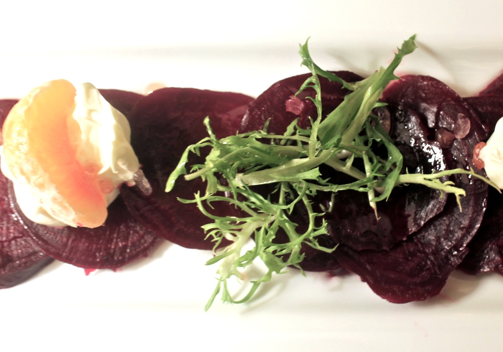 Beet salad w mandarins