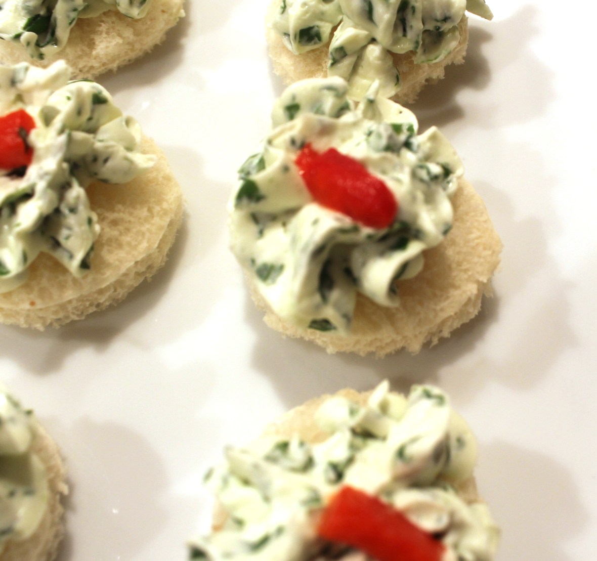 Watercress canape