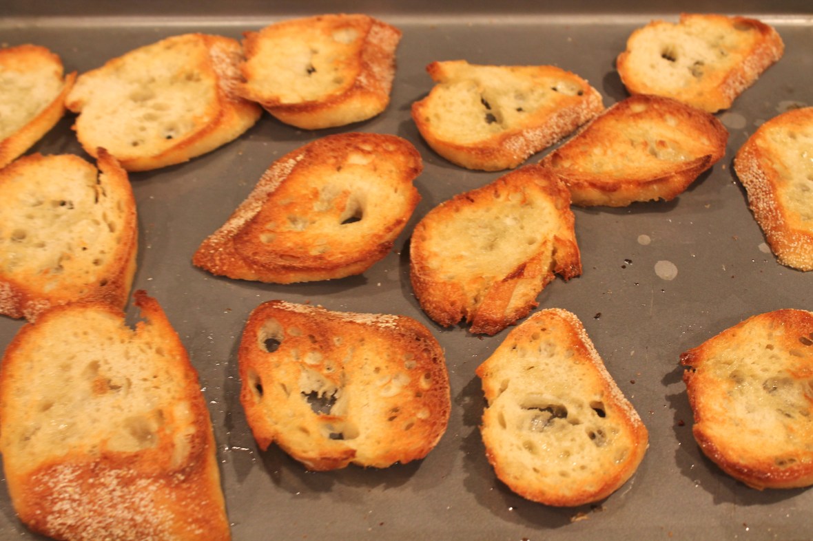Garlicky crostini