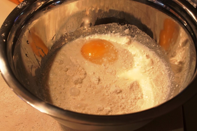 Streusel cake basic ingredients