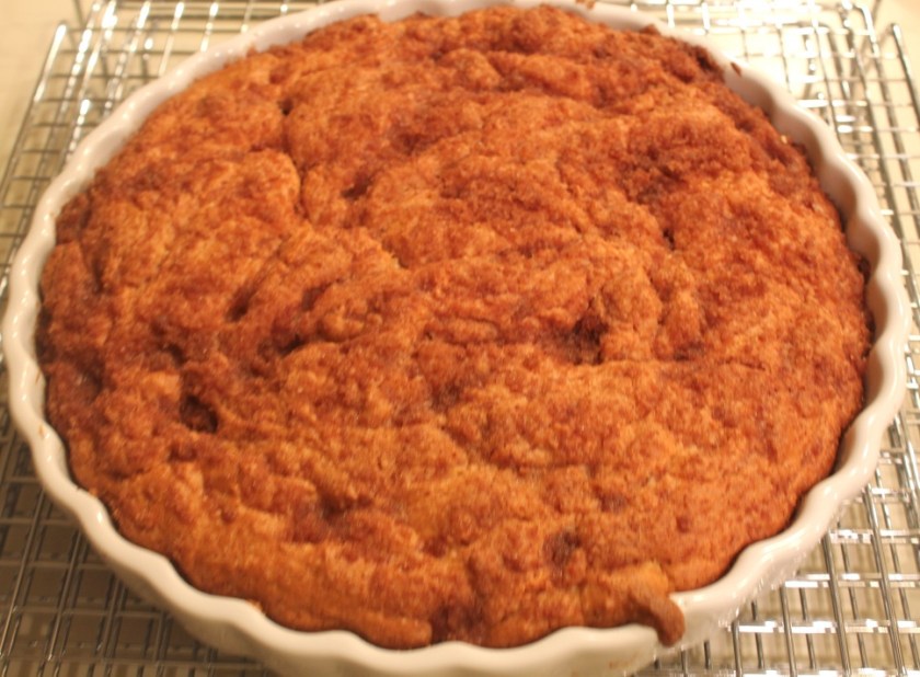 Streusel coffee cake close-up 2