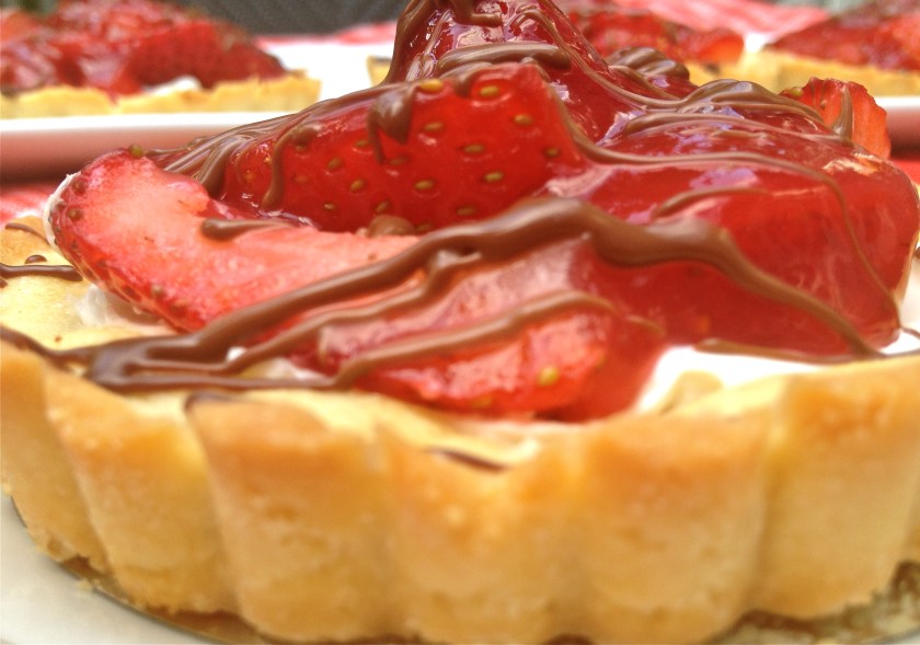 French Glace Strawberry Tarts