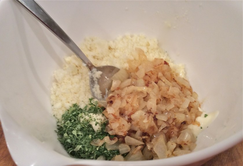 MAYO, PARSLEY, ONION, AND CHEESE - THAT'S IT!