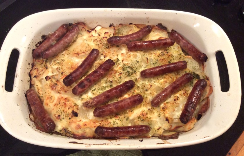 Golden potatoes fresh from the oven!